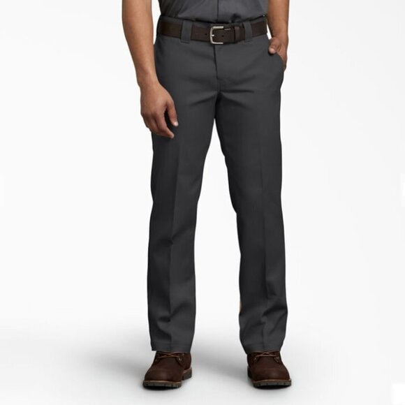 Dickies FLEX Slim Fit Straight Leg Work Pants, Black 29"Wx30"L - Picture 1 of 6